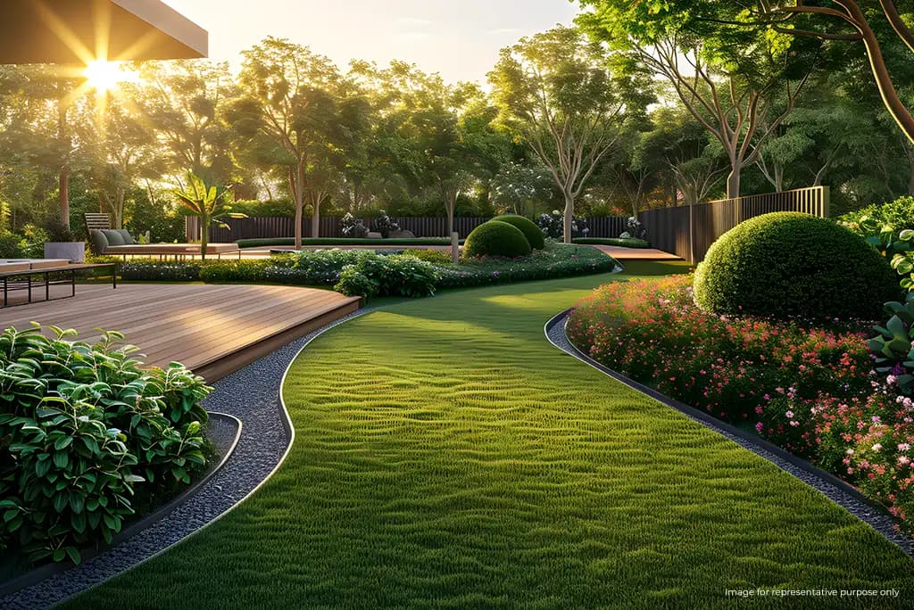 Landscaped garden